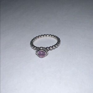 Pandora Purple Beaded Ring